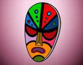 Dibujo Máscara enfadada pintado por cri-cri