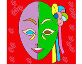 Dibujo Máscara italiana pintado por ganatapaye