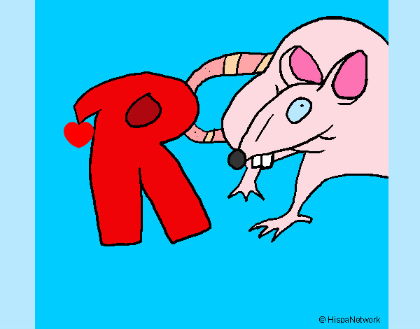 Dibujo Rata pintado por cri-cri