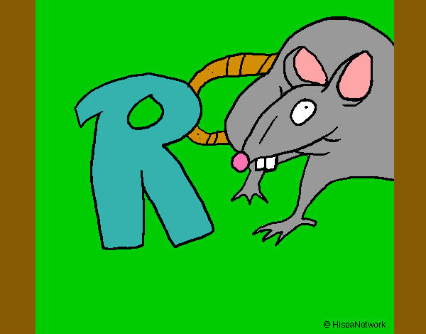 Dibujo Rata pintado por mowglina