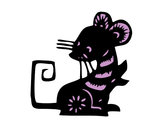 Dibujo Signo de la rata pintado por mowglina