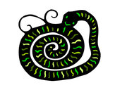 Dibujo Signo de la serpiente pintado por faiir
