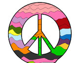 Dibujo Símbolo de la paz pintado por noafc