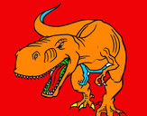 Dibujo Tiranosaurio Rex enfadado pintado por Popin