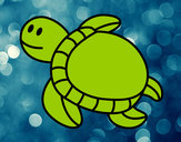 Dibujo Tortuga nadando pintado por uyft