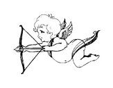 Dibujo Cupido volando pintado por lipaalgo