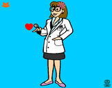 Dibujo Doctora con gafas pintado por TititoXD