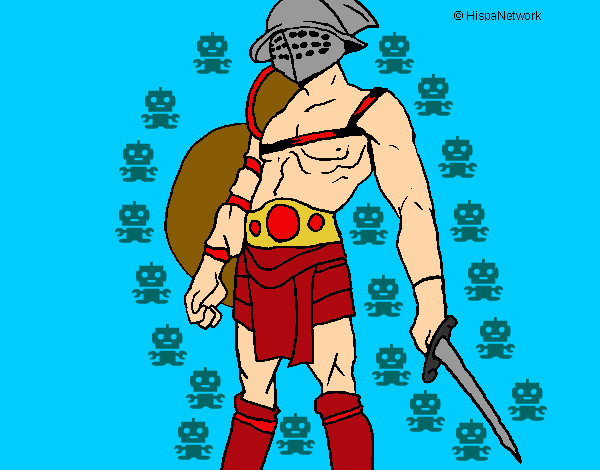 Dibujo Gladiador pintado por edwa75