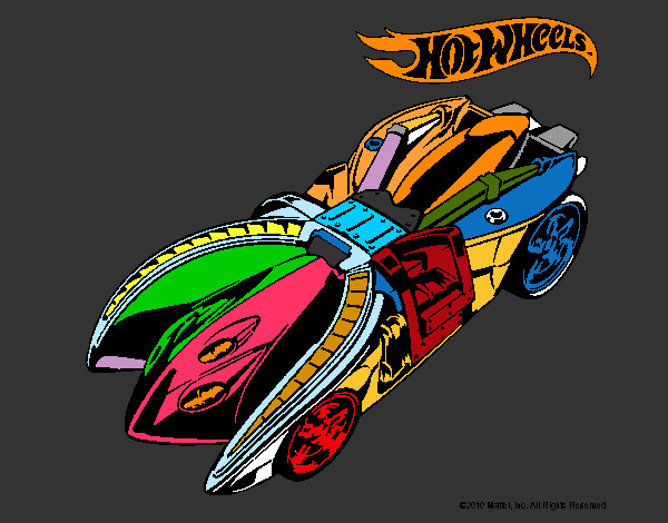 Dibujo Hot Wheels 7 pintado por liskel