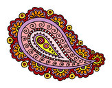 Dibujo Mandala lágrima pintado por anamariale