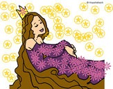 Dibujo Princesa relajada pintado por dayane28