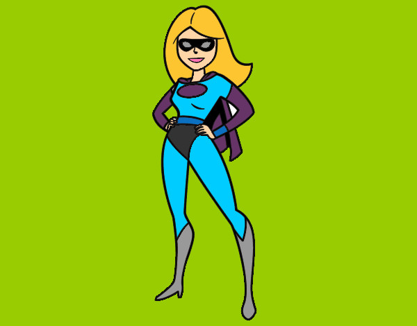 Dibujo Superheroina pintado por DianaRicau