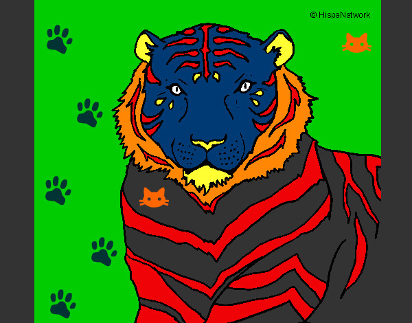 tigre de la lava
