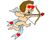 Dibujo Cupido alegre pintado por peluche13