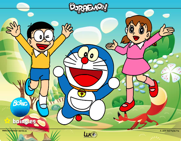 Dibujo Doraemon y amigos pintado por JAVIelPin