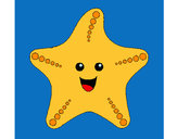 Dibujo Estrella de mar 1 pintado por santaeufem