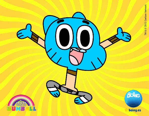 Dibujo Gumball pintado por nellysand