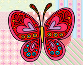 Dibujo Mandala mariposa pintado por natalie_ga