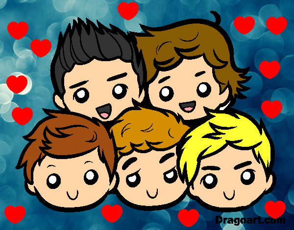 Dibujo One Direction 2 pintado por AndreVAB