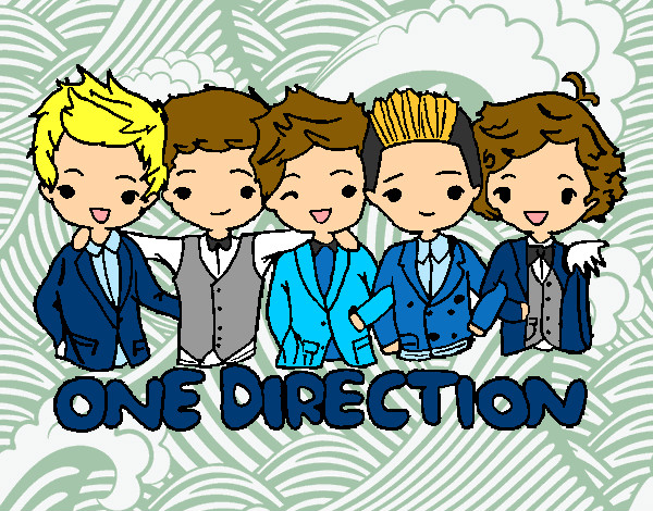 Dibujo One direction pintado por m3lina