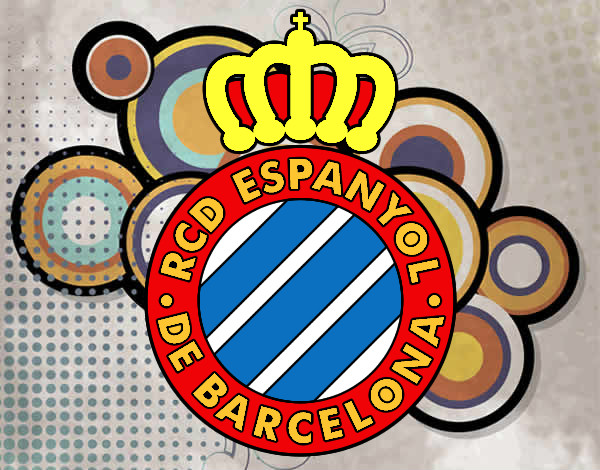 Dibujo Escudo del RCD Espanyol pintado por BRAYAN1234