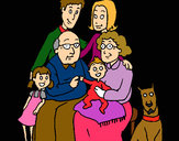 Dibujo Familia pintado por iside