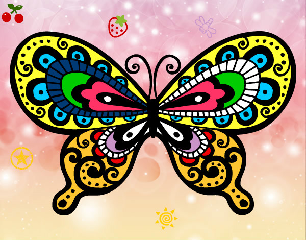Dibujo Mariposa bonita pintado por dugleidis