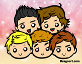 Dibujo One Direction 2 pintado por jul12