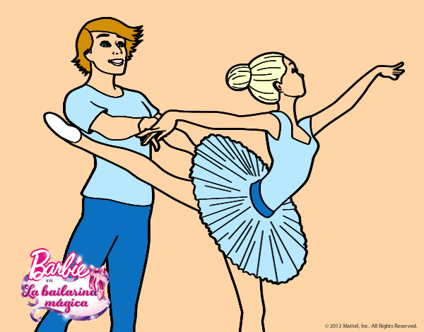 Dibujo Barbie bailando ballet pintado por carlilla01