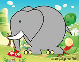 Dibujo Elefante grande pintado por lapricipit