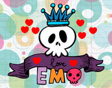 Dibujo Love Emo pintado por nuriaggggg