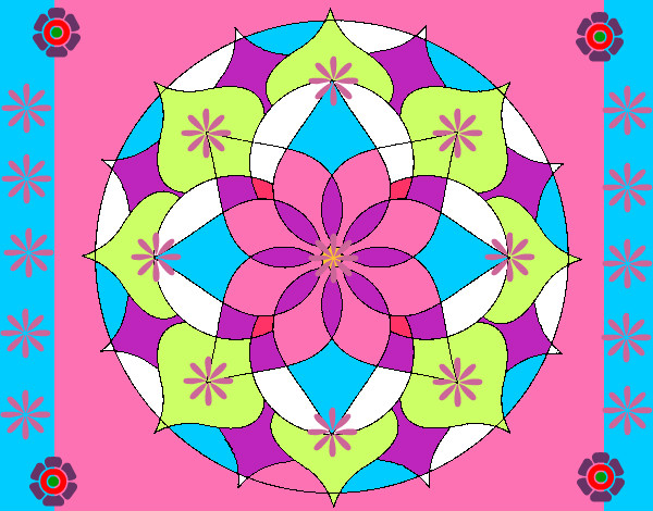 Dibujo Mandala 14 pintado por Adenydd