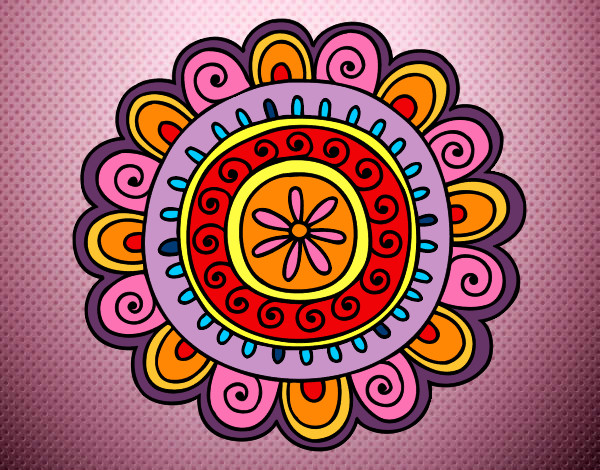 Dibujo Mandala alegre pintado por Rosana04
