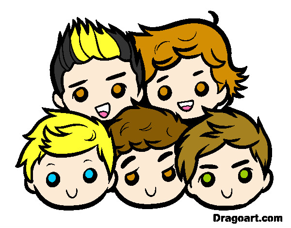 Dibujo One Direction 2 pintado por YoSoyLinda