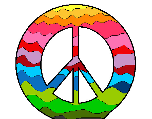 Dibujo Símbolo de la paz pintado por leea