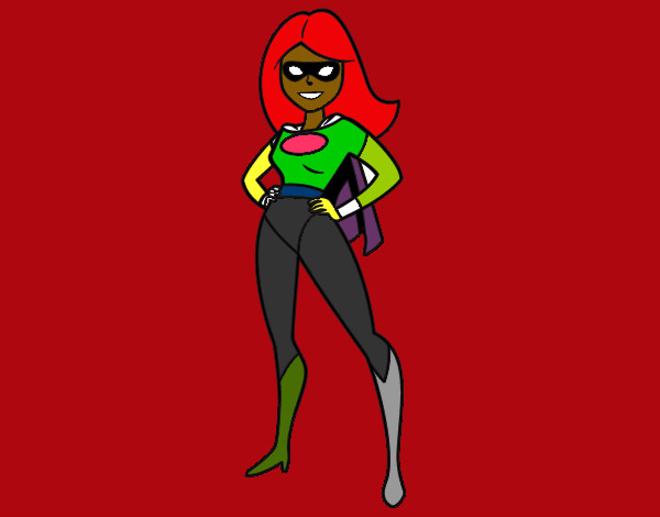 Dibujo Superheroina pintado por IARAFLOR