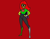 Dibujo Superheroina pintado por IARAFLOR