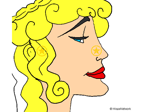 Dibujo Cabeza de mujer pintado por emi220