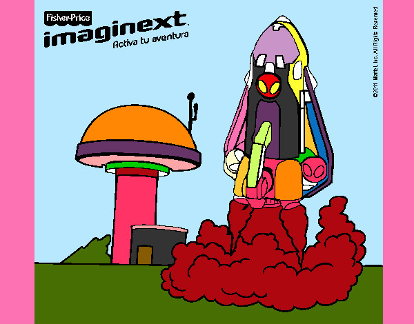 Dibujo Imaginext 8 pintado por SergioM