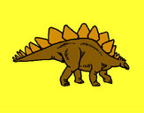 Dibujo Stegosaurus pintado por capitan250