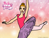 Dibujo Barbie en segundo arabesque pintado por aripaoalv