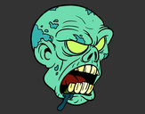 Dibujo Cabeza de zombi pintado por RaccoonVck