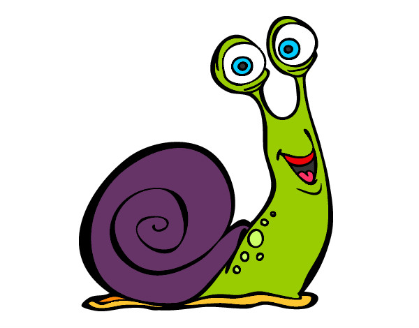 Dibujo Caracol feliz pintado por Mjht