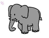Dibujo Elefante bebe pintado por karoliinna