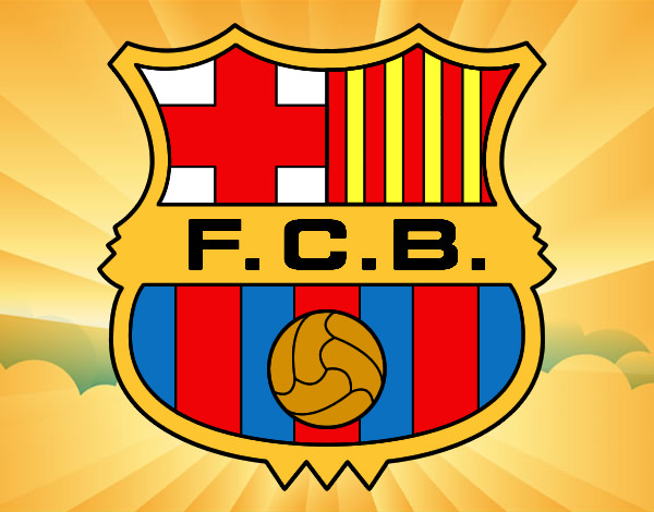 Dibujo Escudo del F.C. Barcelona pintado por jose098765