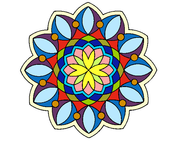 Dibujo Mandala 3 pintado por ljrcrisfun