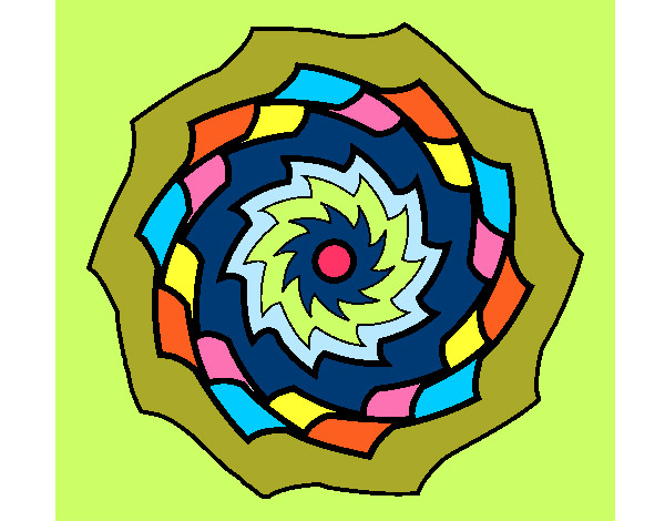 Dibujo Mandala 9 pintado por ljrcrisfun