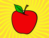 Dibujo Manzana grande pintado por rober-03