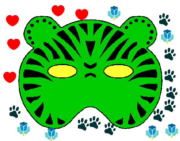 Dibujo Tigre pintado por MIARA