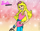 Dibujo Barbie casual pintado por mijangelys
